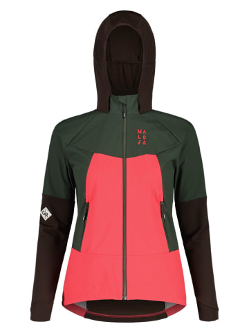 Maloja Hybridjacke "SchareckM" in Pink/ Grün/ Braun