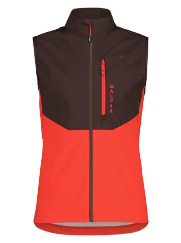 Maloja Softshellweste "ChristensteinM" in Braun/ Rot