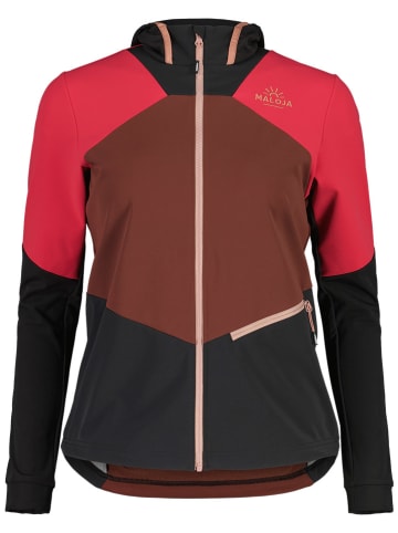 Maloja Hybridjacke "MarlingM" in Braun/ Schwarz/ Pink