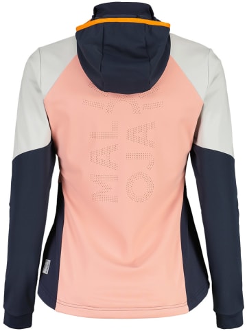 Maloja Hybridjacke "MarlingM" in Dunkelblau/ Orange/ Grau