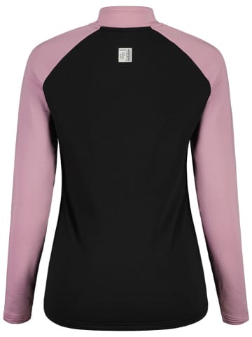 Maloja Fleecepullover "NaspaeM" in Orange/ Rosa/ Schwarz