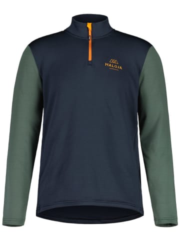 Maloja Fleecepullover "CesarM" in Dunkelblau
