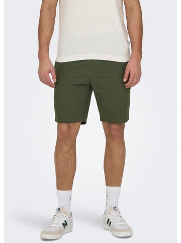 ONLY & SONS Shorts in Moosgrün