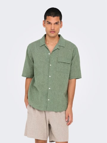 ONLY & SONS Hemd "Caiden" in Grün