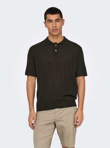 ONLY & SONS Poloshirt in Schwarz