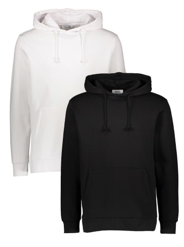 ONLY & SONS 2er-Set : Hoodies in Schwarz/ Weiß