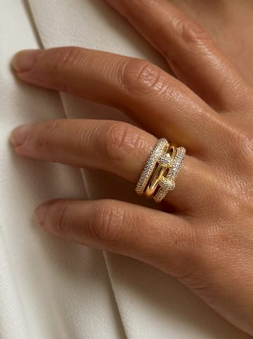 DI GIORGIO Vergold. Ring mit Edelsteinen