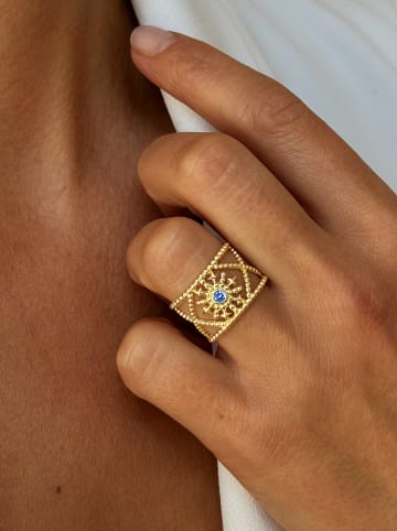 Nomad Vergold. Ring mit Edelsteinen
