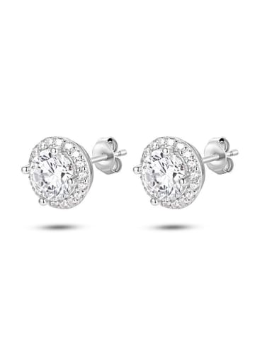 Les Favorites Silber-Ohrstecker mit Edelsteinen