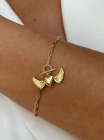 DI GIORGIO Vergulde armband met hangers