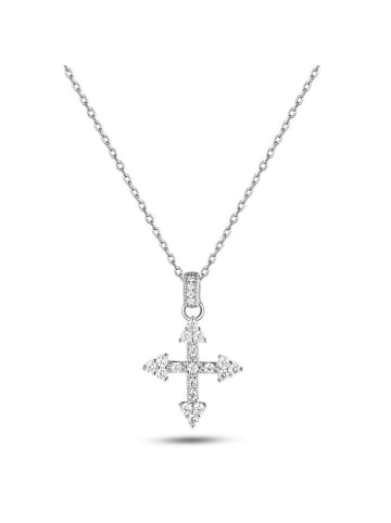 DI GIORGIO Zilveren ketting met edelstenen - (L)45 cm