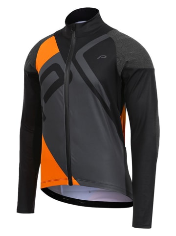 Protective Fietsshirt "Stain" grijs/oranje