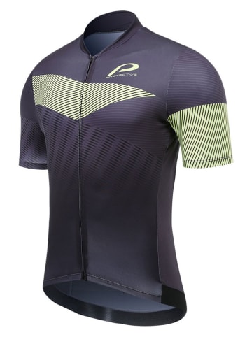 Protective Fietsshirt "Light it up" donkerblauw/groen