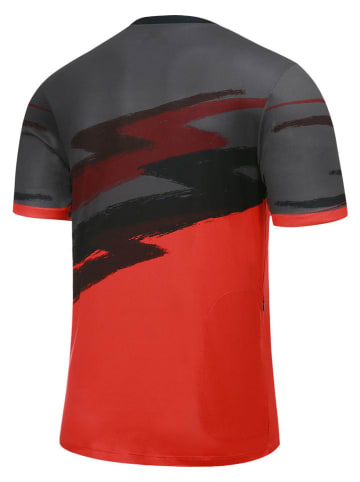 Protective Fahrradshirt "On Acid" in Rot/ Grau