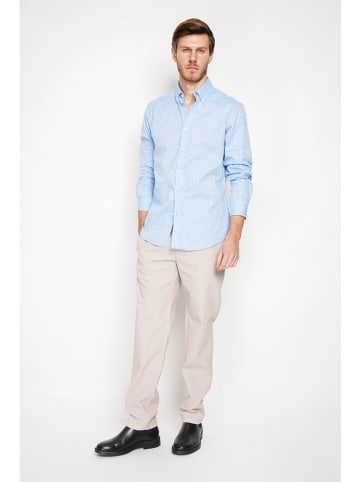 Secret du Lin Linnen blouse lichtblauw