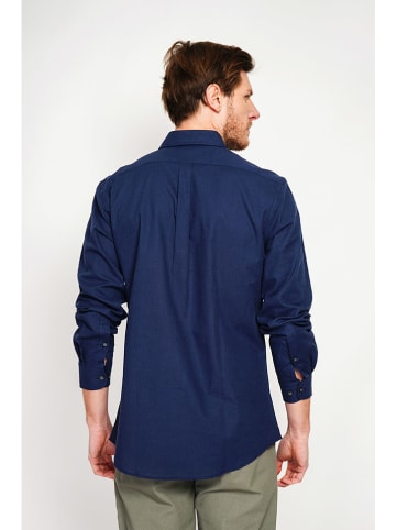 Secret du Lin Linnen blouse donkerblauw