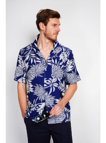 Secret du Lin Blouse donkerblauw