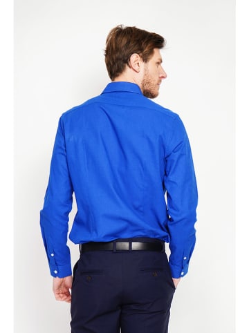 Secret du Lin Linnen blouse blauw
