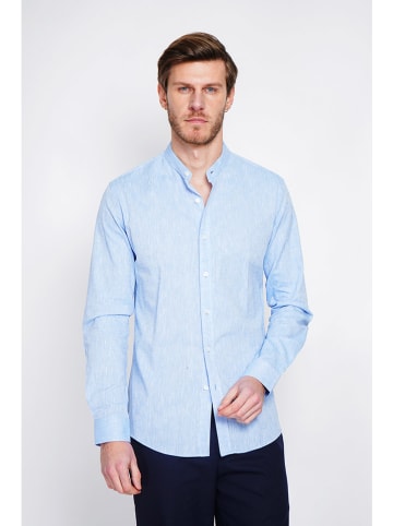 Secret du Lin Linnen blouse lichtblauw