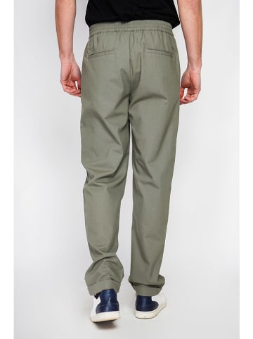 Secret du Lin Spodnie w kolorze khaki