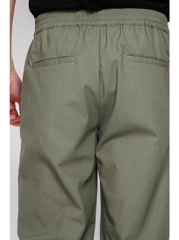 Secret du Lin Spodnie w kolorze khaki