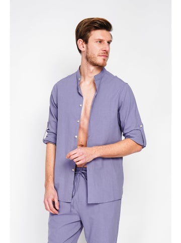 Secret du Lin Linnen blouse paars