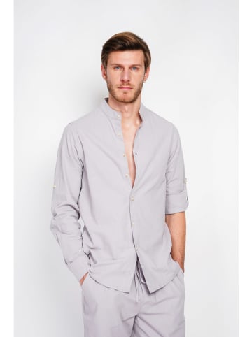 Secret du Lin Linnen blouse grijs