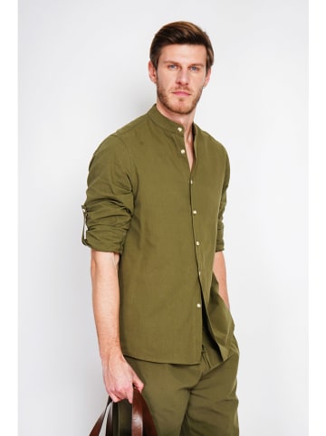 Secret du Lin Leinenhemd in Khaki