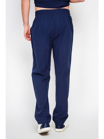 Secret du Lin Linnen broek donkerblauw