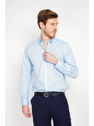 Secret du Lin Linnen blouse lichtblauw