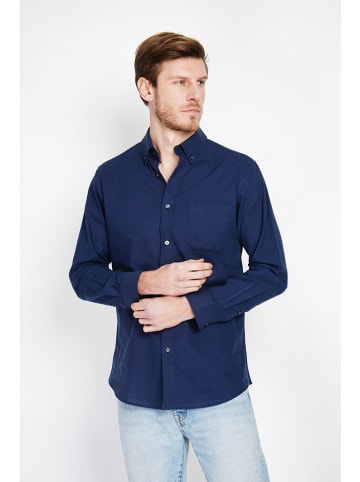 Secret du Lin Linnen blouse donkerblauw
