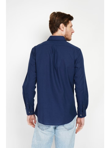 Secret du Lin Linnen blouse donkerblauw