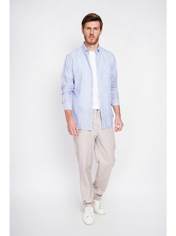 Secret du Lin Blouse blauw/wit