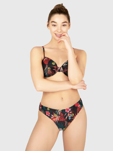 Brunotti Bikinihose "Flores" in Schwarz/ Bunt