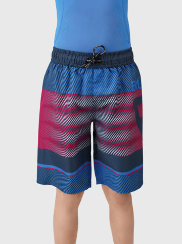 Brunotti Badeshorts "Marony" in Blau/ Rot