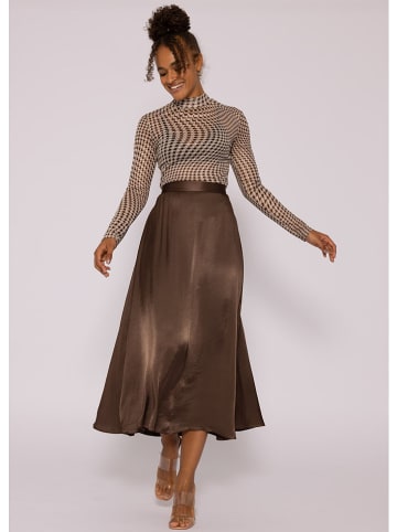 SASSYCLASSY Longsleeve in Braun/ Beige
