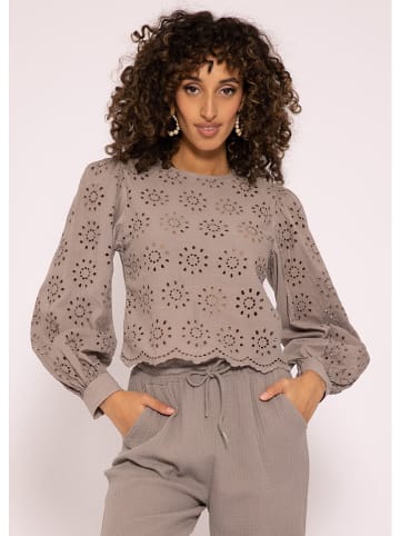 SASSYCLASSY Bluse in Taupe