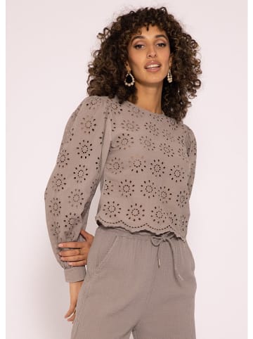 SASSYCLASSY Bluse in Taupe