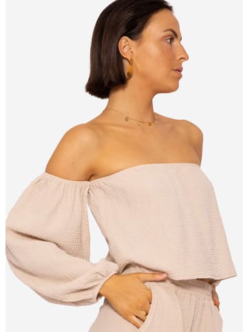 SASSYCLASSY Bluse in Beige