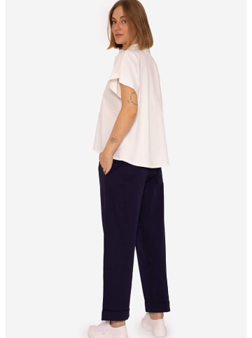 SASSYCLASSY Marlenehose in Dunkelblau