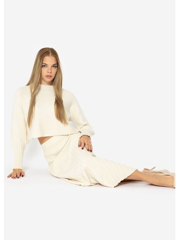 SASSYCLASSY Plisseerock in Creme
