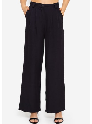SASSYCLASSY Marlenehose in Schwarz