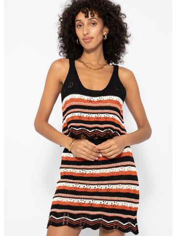 SASSYCLASSY Stricktop in Schwarz/ Braun