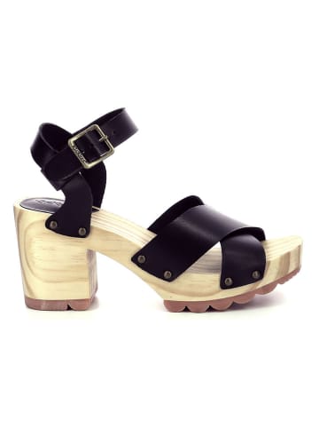 Kickers Leder-Sandaletten "Kick Wise" in Schwarz