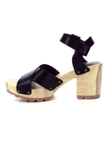Kickers Leder-Sandaletten "Kick Wise" in Schwarz