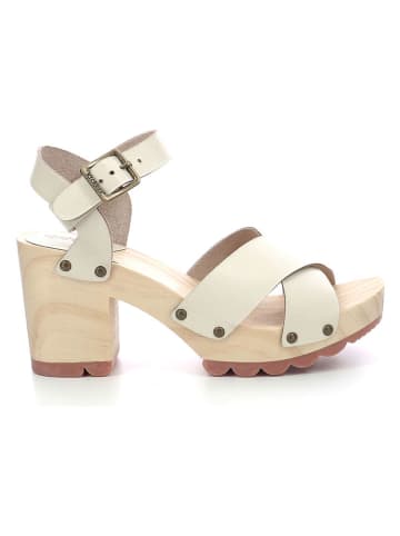 Kickers Leder-Sandaletten "Kick Wise" in Creme