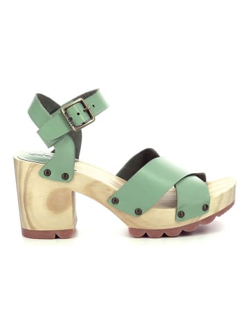 Kickers Leren haksandalen "Kick Wise" lichtgroen