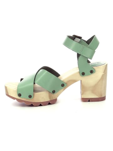 Kickers Leren haksandalen "Kick Wise" lichtgroen