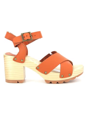 Kickers Leder-Sandaletten "Kick Wise" in Orange