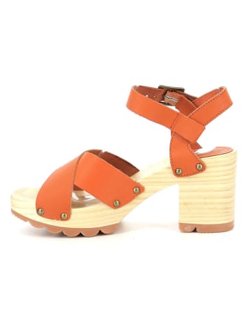 Kickers Leder-Sandaletten "Kick Wise" in Orange
